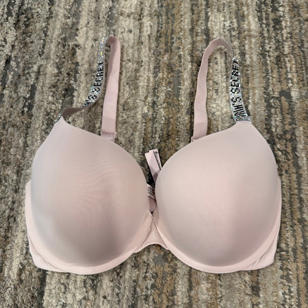 Women's Victoria's Secret Light Pink Push Up Bra 36DD SKU748